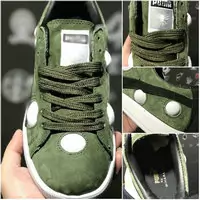 zapatos puma bubble suede dance style green